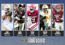 The SEC’s Receiving Leaders Through Week 9