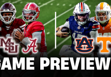 Alabama vs. Mississippi State, Auburn vs. Tennessee: Week 5 SEC Game Previews